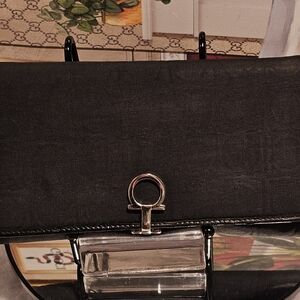 Authentic Salvatore Ferrogama Giancina Wallet  with Silver Accent